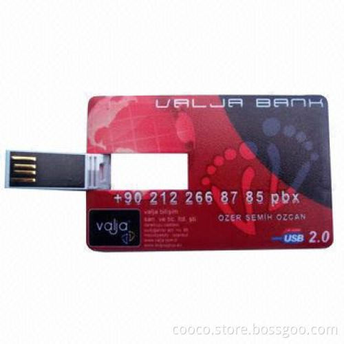 Card USB Drive with Panda Shape, High Speed and 1 to 256GB Capacity, Comes in Black and White